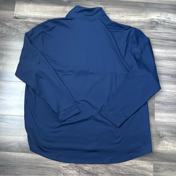 Nike Air Jordan Dri-Fit 1/2 Half Zip Men’s 3XLT Navy Blue Fleece Lined Jacket - Picture 4 of 7